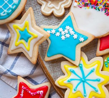 various shaped sugar cookies