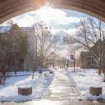 archway during winter